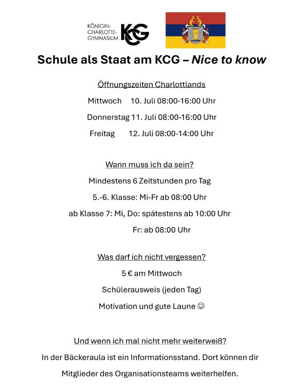 Schule als Staat Info